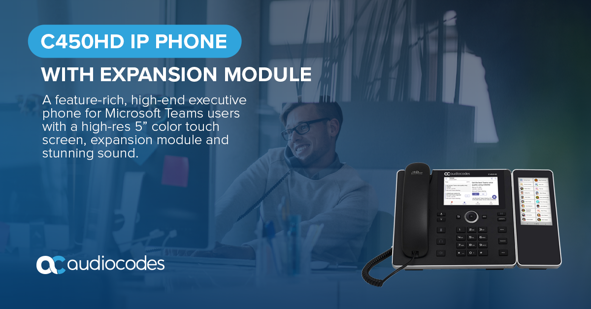 C450HD IP Phone with Expansion Module AudioCodes