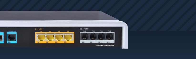 Mediant 500L マルチサービスビジネスルーター（MSBR）｜SOHO/SMBルーター
