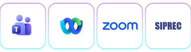 Interaction Insights supports conversation intelligence, compliant call recording, and AI-powered business insights across Microsoft Teams, Cisco Webex, Zoom, and SIPREC-enabled communications platforms