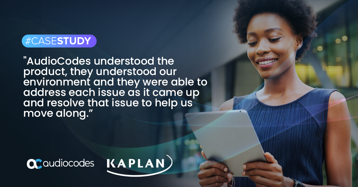 Kaplan North America Voice innovation and modernization for a large